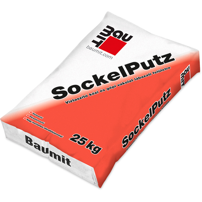 Baumit Lábazati alapvakolat Sockelputz 25kg 54/# kb 16kg/m²/cm